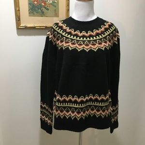 🔥 Cozy Black Fair Isle F21 Chunky Sweater